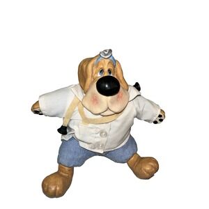 Russ Dr. Will B. Better Dog Doctor Doll-Soft Body Resin Head and Paws. 5.5"